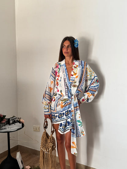 DRESS KIMONO BIANCO